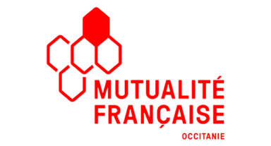 Logo de l'entité de la mutualité française occitanie, partenaire de santé de la clinique des minimes