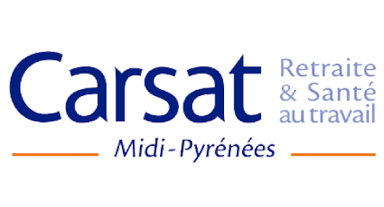 Logo de l'entité de la Carsat, partenaire de santé de la clinique des minimes